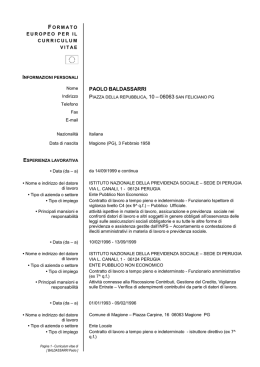 CURRICULUM PAOLO BALDASSARRI