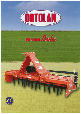 Page 1 Page 2 Erpice rotante serie BETA monovelocit&agrave; per trattori