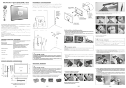 Scarica il manuale D-TOUCH in formato pdf - N