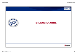 Il documento "Bilancio XBRL"