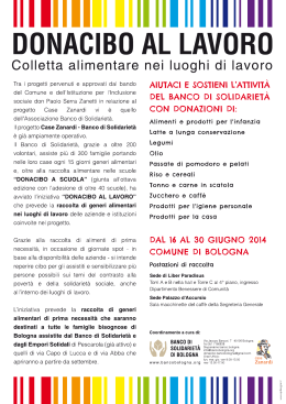 DDNACIBO AL LAVORO
