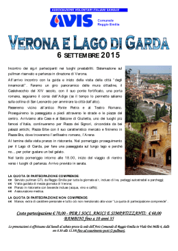 Programma - Avis Comunale Reggio Emilia
