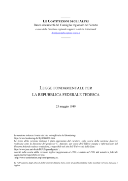 Legge fondamentale - Consiglio Regionale del Veneto