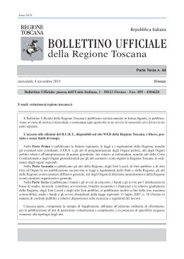 N. 44 parte III - Regione Toscana