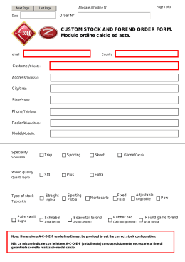 pdf custom stock and forend order form