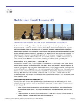Cisco 220 Series Smart Plus Switches Solution Overview (Italian)