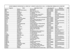 elenco nominativi partecipanti al corso fad "il decreto legislativo