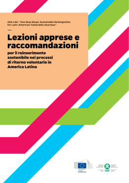 Lezioni apprese e raccomandazioni