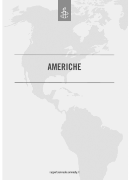 AMERICHE - amnesty :: Rapporto annuale