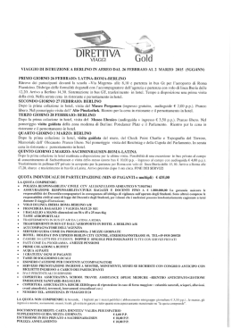 Viaggio di istruzione a Berlino