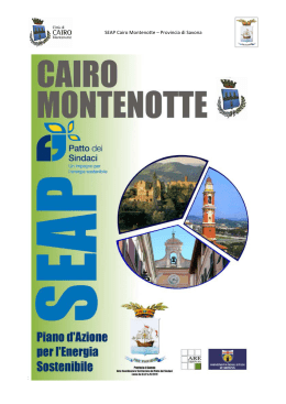 SEAP Cairo Montenotte – Provincia di Savona