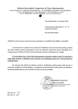 scarica - Istituto Secondario Superiore di Cairo Montenotte