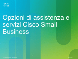 Opzioni di assistenza e servizi Cisco Small Business