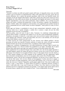 Bruno Munari, Tipografia, in La Lettura Numero 5, Maggio 1937