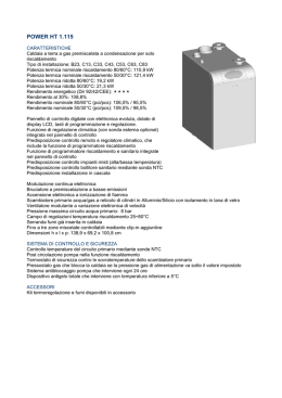 Descrizioni uso capitolato POWER HT 1.115 - 1.135 - 1.180