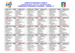 Calendari Juniores Regionale_Girone D