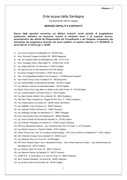 Elenco operatori economici - Ente acque della Sardegna