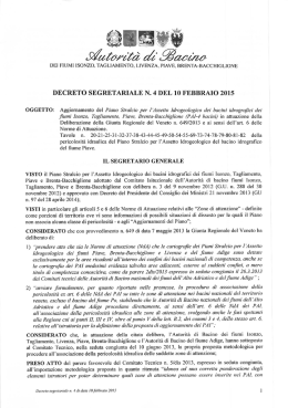 DS 4 del 10 febbraio 2015 - Autorità di Bacino dei fiumi dell`Alto