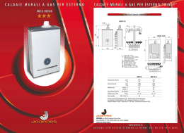 CALDAIE MURALI A GAS PER ESTERNO CALDAIE MURALI A