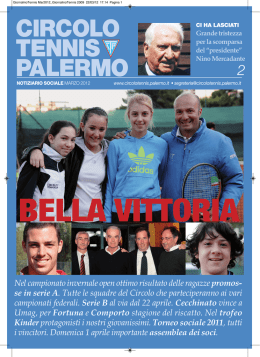 Mese di Aprile Anno 2012 - Circolo del Tennis Palermo