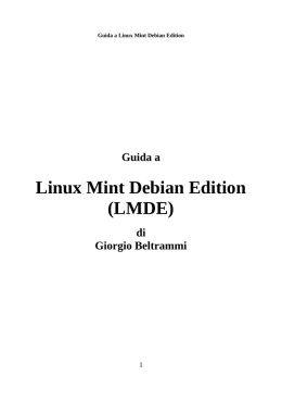 Guida a Linux Mint Debian Edition (LMDE)