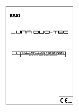 Manuale di installazione ed uso DUO-TEC GA+