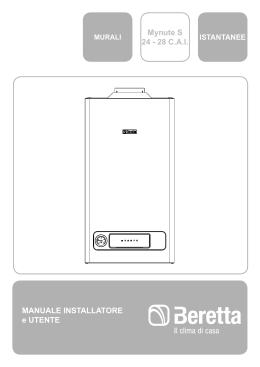 MANUALE INSTALLATORE e UTENTE Mynute S 24 - 28 CAI