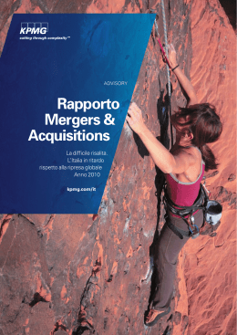 Rapporto Mergers & Acquisitions