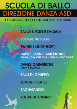 SCUOLA DI BALLO - Agriturismo Tenuta Casteldardo