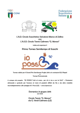 I torneo Semilampo "Io Posso...contro la Sla"