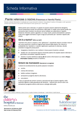 Scheda Informativa