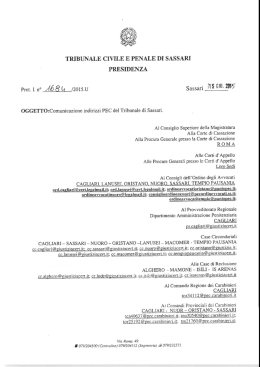 tribunale civile e penale di sassari presidenza