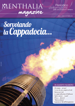 Menthalia Magazine / ottobre 2014