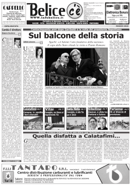 Sul balcone della storia