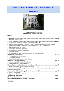 Scarica il testo completo - Conservatorio di Musica &ldquo;Francesco