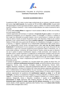 La Relazione del quadriennio 2009-2012