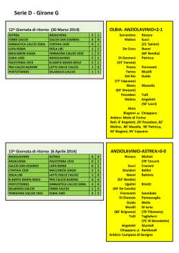 ultimi pagellini e classifica finale