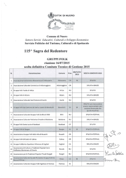 Scarica l`elenco dei Gruppi Folk invitati (pdf