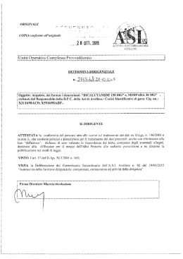 6441 28102015 provv n 2768 del 2015 acquisto farmaco
