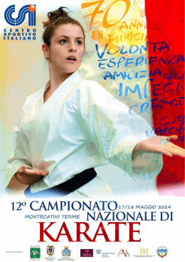 newsletter 12&deg; campionato nazionale di karate