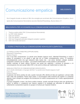 Suggerimenti bibliografici suddivisi per aree tematiche