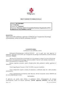27/09/2013 Proponente: Direzione Attivita` Econom