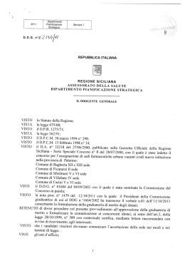2011 Dipartimento Pianificazione Strategica