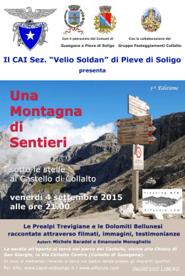 Il CAI Sez. “Velio Soldan" di Pieve di Soligo