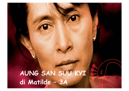 AUNG SAN SUU KYI di Matilde – 3A
