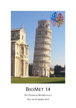 BIOMET 14 - CIRCMSB - Università degli Studi di Bari