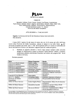 Atto - Comune di Serrenti