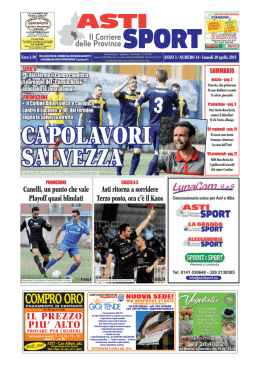N° 14 – Asti Sport del 20/04/2015