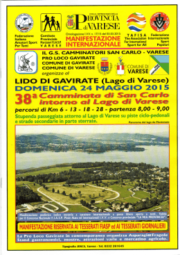 Volantino - G.S. Camminatori San Carlo