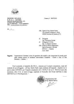 Contratto Ditta Impresa Basile Paolo